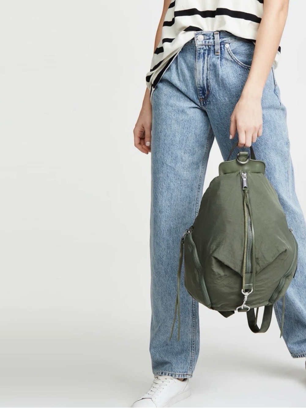 Rebecca Minkoff Julian Nylon Backpack in Olive